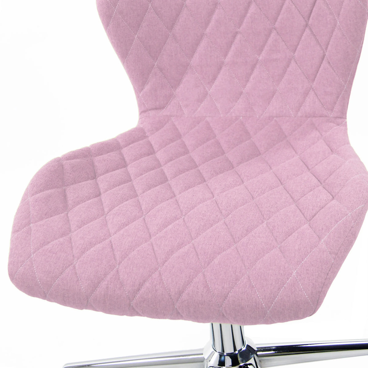 Seduta e schienale trapuntati rosa della Sedia girevole per bambini JOY II di hjh OFFICE