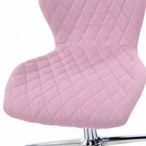 Seduta e schienale trapuntati rosa della Sedia girevole per bambini JOY II di hjh OFFICE