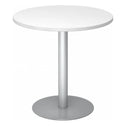 BISTRO F80R S | Tavolo da riunione | Ø 80 | Argento - Sistema tavolo da conferenza 