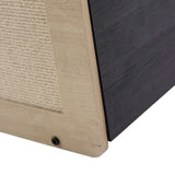 Angolo della Cuccia per gatto KITTY PAWBOX 2 in nero e rovere con una vite di hjh LIVING