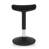 Ausilio per la posizione eretta BALANCE SIT I B nero con seduta curva e base rotonda di hjh OFFICE – vista a 360° (vista frontale 0°)