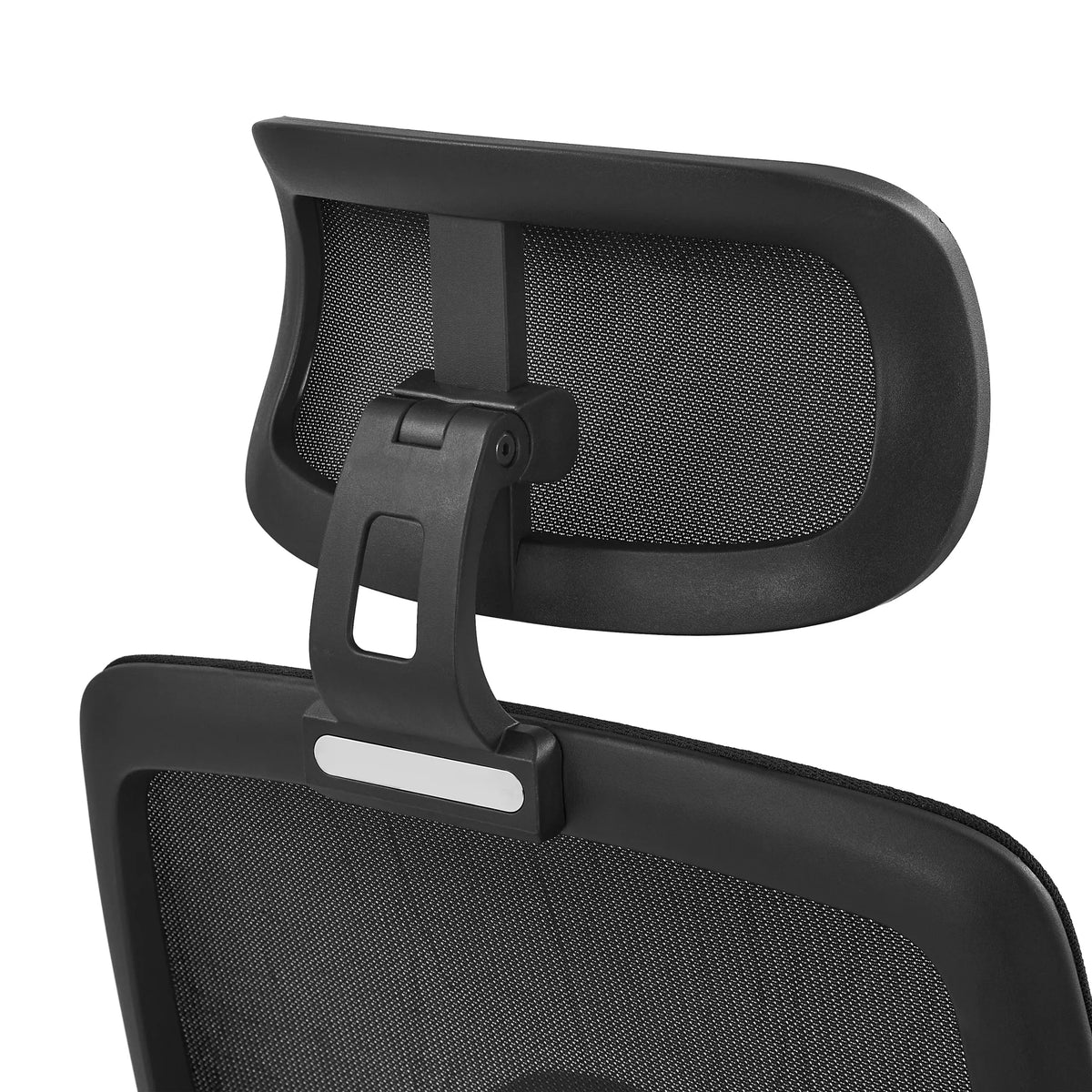 Poggiatesta regolabile in altezza con rivestimento in rete della sedia da ufficio professionale Ergosento in nero di hjh OFFICE