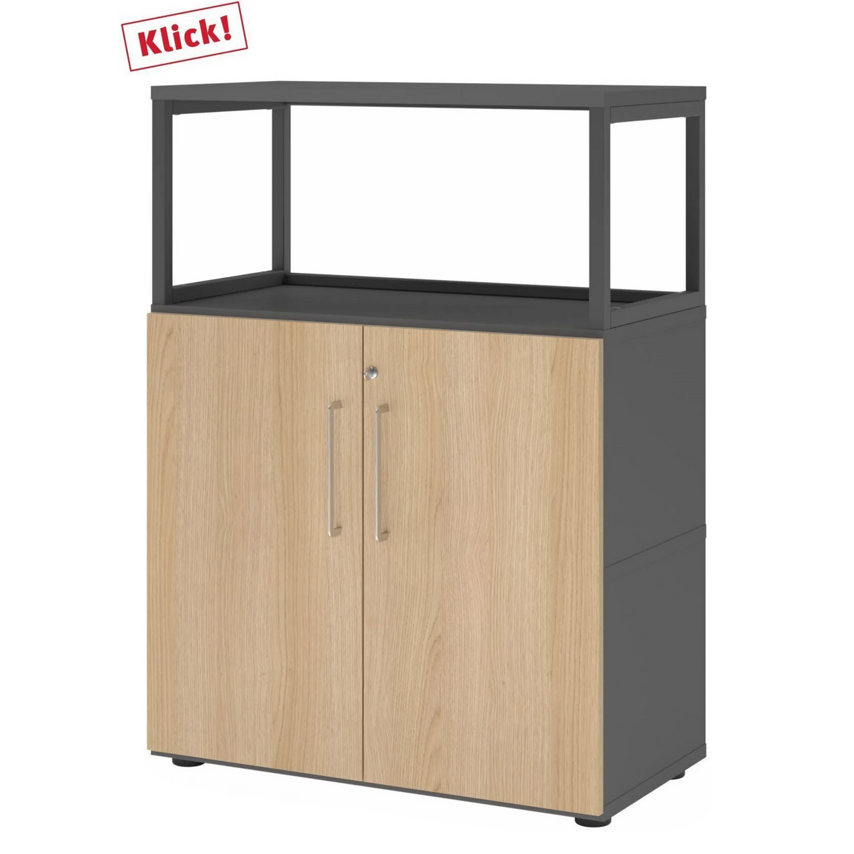 FlexWall | 3 OH | Ante + telaio | con piedini di regolazione 