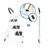 Pomello di sicurezza per chiudere la Scala richiudibile SOLID W2 in bianco di hjh OFFICE