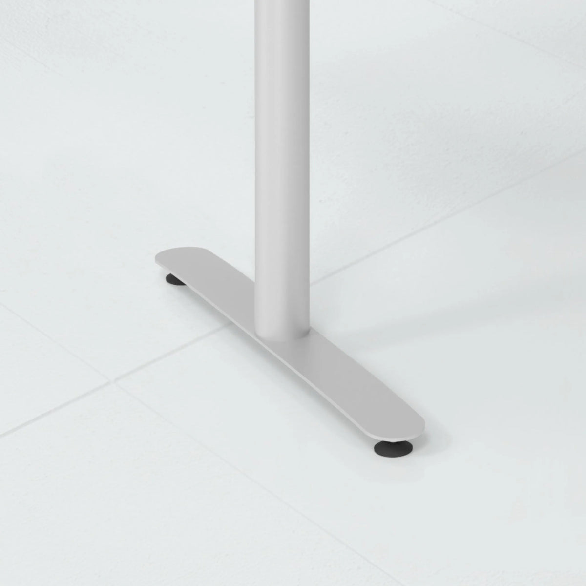 Base piatta con due piedini scorrevoli della scrivania XDLR 12 S di hjh OFFICE PRO