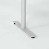 Base piatta con due piedini scorrevoli della scrivania XDLR 12 S di hjh OFFICE PRO