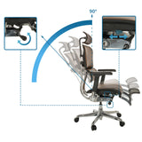 Schienale regolabile con inclinazione a 90 gradi della Poltrona di lusso ERGOHUMAN PLUS LEGPRO GEN2 di hjh OFFICE