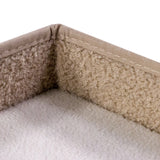 Fodera beige e soffice e cucitura rinforzata della Cuccia chiusa per gatto PAWY EB di hjh LIVING