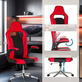 Sedia da gaming GAME SPORT PRO rossa e nera con braccioli regolabili e seduta regolabile in altezza di MyBuero