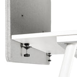 Morsetti di fissaggio di un Divisorio per scrivania FLEXMIUT D 120 grigio chiaro melange di hjh OFFICE