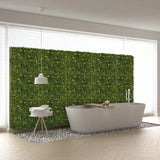 Pannello vegetale verde MORE GREEN I come verde verticale in un bagno di hjh OFFICE