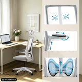 Supporto per schienale grigio della Sedia da ufficio professionale ARCEO W di hjh OFFICE