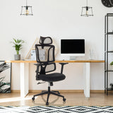 Sedia Home Office ERGOMY con schienale in rete e telaio nero di MyBuero