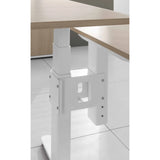 Console bianca con piede di supporto per la piastra di estensione LA92 C della serie XBHM2C di hjh OFFICE PRO