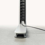 Vertikale Kabelkette des Zubehörs CKVL in Schwarz mit Stromkabel von hjh OFFICE PRO