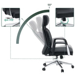 Schienale regolabile con inclinazione a 90 gradi della Poltrona professionale VELVET ECO di hjh OFFICE