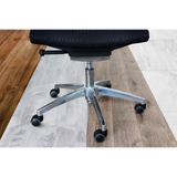 Rotelle per Sedia 5x ROLO 10mm/50mm nere per pavimenti duri con base a stella lucidata di hjh OFFICE