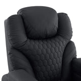 Schienale con cuciture a nido d'ape della Poltrona Lounge Game Sport RX in nero di hjh OFFICE