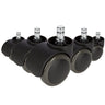 5x ROLO 10mm/50mm | Hartböden - Stuhlrollen - buerostuhl24