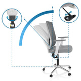 Meccanismi di regolazione e funzione di inclinazione della Sedia Home Office BRETON BASE W in grigio di hjh OFFICE