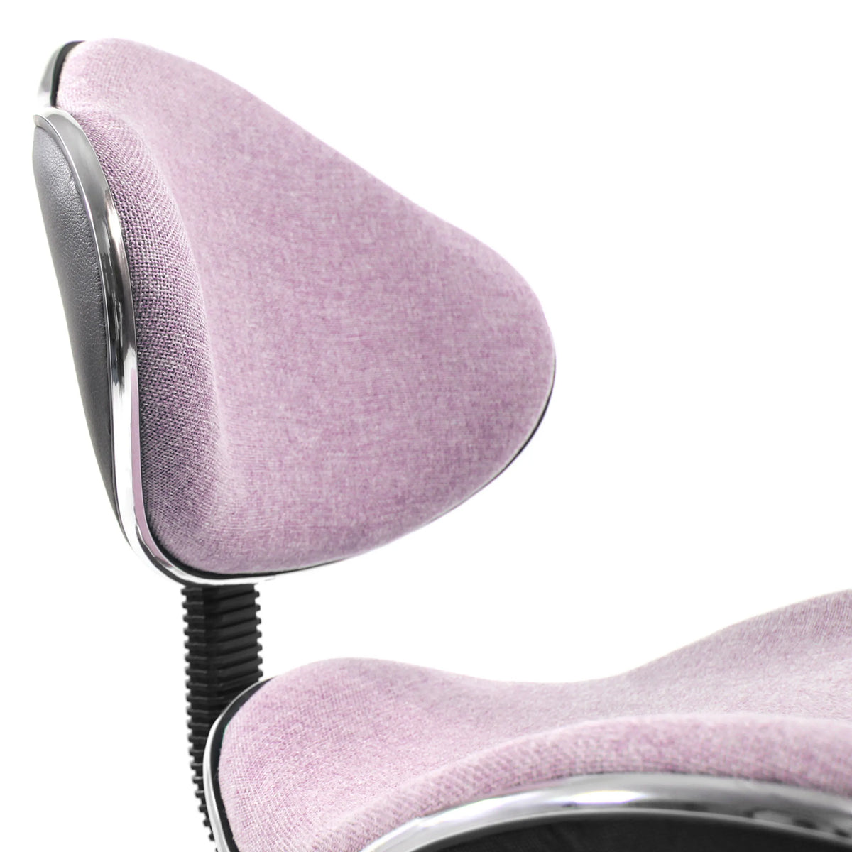 Rivestimento in tessuto rosa dello schienale della sedia girevole per bambini KIDDY GTI-3 con bordo cromato di hjh OFFICE