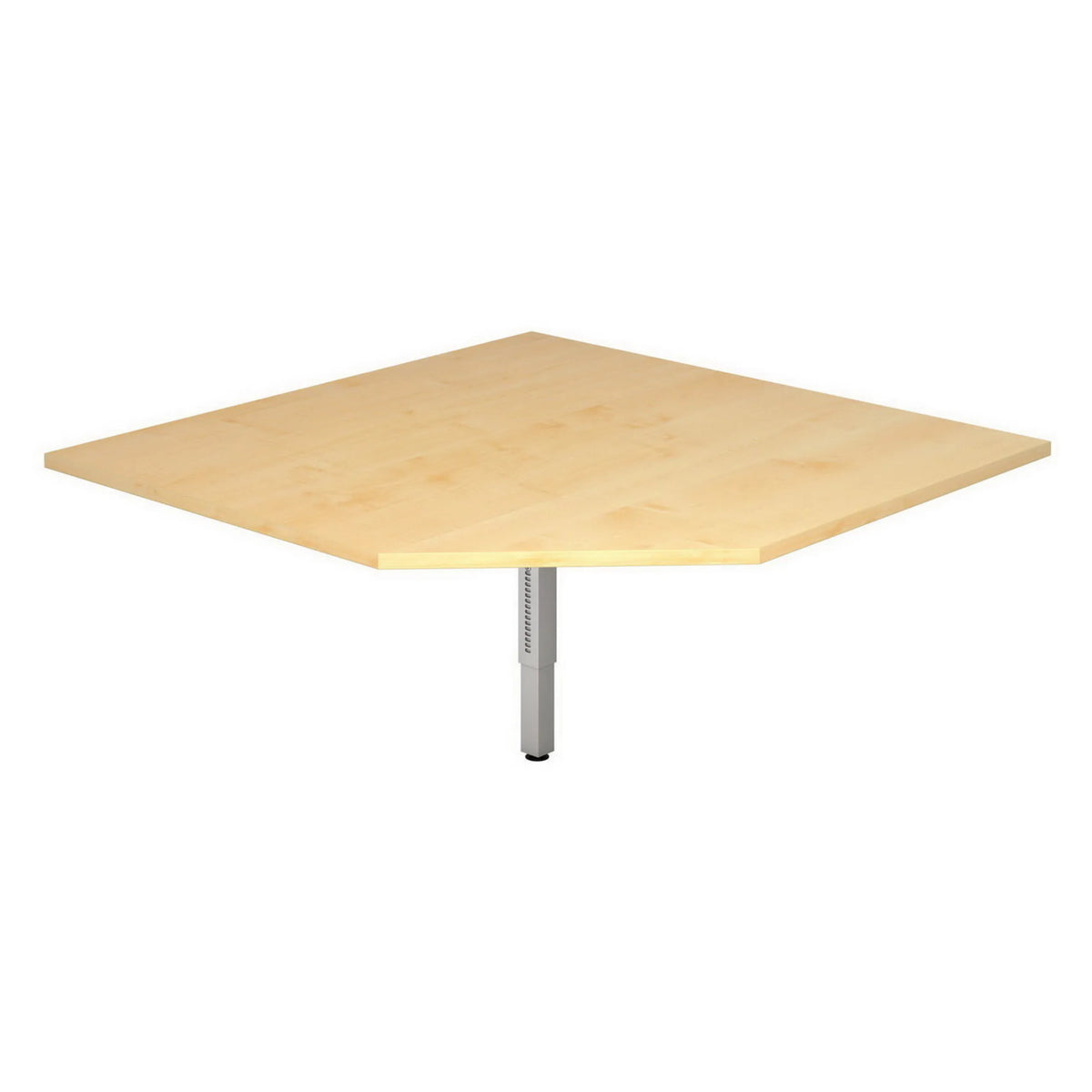 Piastra trapezoidale 120 x 120 mm in acero della serie JAVA JT12 di hjh OFFICE PRO