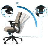 Meccanismi di regolazione della Sedia da ufficio professionale PRO-TEC 500 con inclinazione a 90° di hjh OFFICE