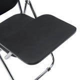 Tavoletta per scrivere nera della sedia pieghevole Esto T con struttura cromata di hjh OFFICE