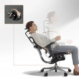 Meccanismo di regolazione e funzione di inclinazione della poltrona di lusso ERGOHUMAN SIGNATURE GEN2 in nero di hjh OFFICE