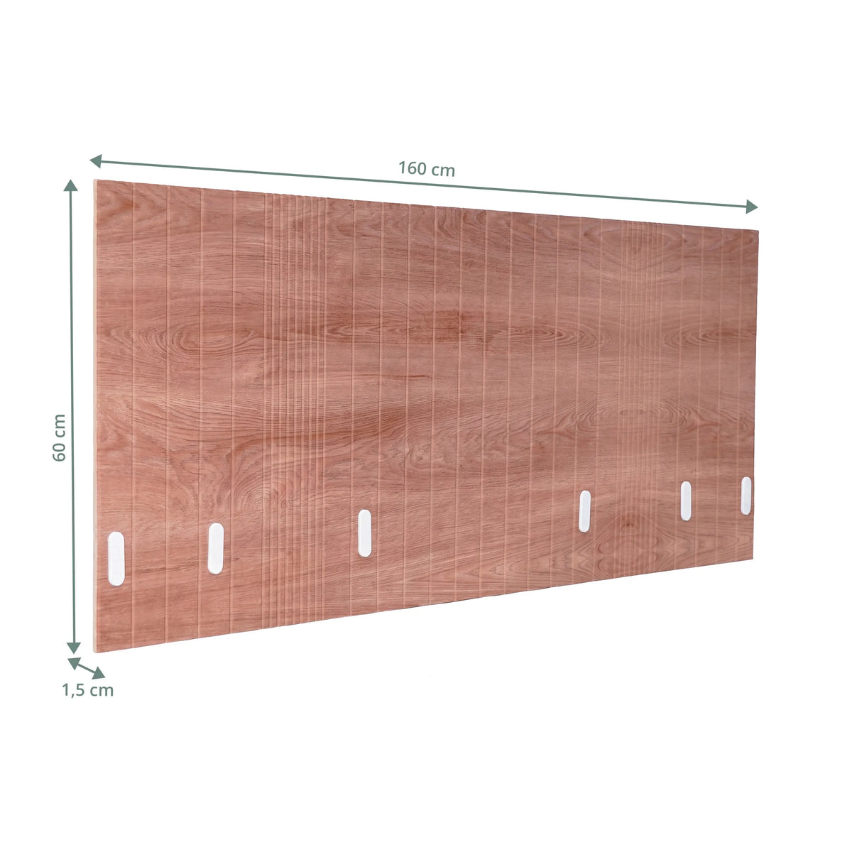 Disegno tecnico del Divisorio per scrivania FLEXMIUT ROLL W in marrone, 160 × 60 cm di hjh OFFICE