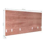 Disegno tecnico del Divisorio per scrivania FLEXMIUT ROLL W in marrone, 160 × 60 cm di hjh OFFICE