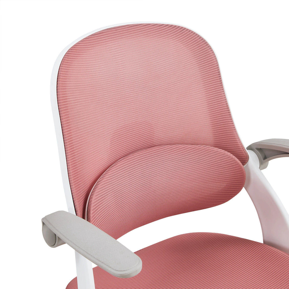 Schienale in rete rosa e braccioli della sedia girevole per bambini Kiddy Smart Step di hjh OFFICE