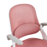 Schienale in rete rosa e braccioli della sedia girevole per bambini Kiddy Smart Step di hjh OFFICE