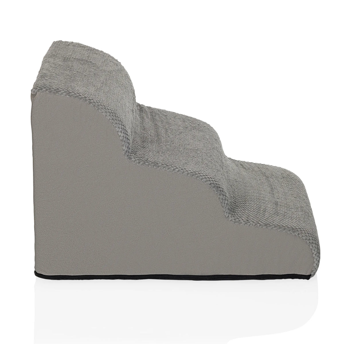 Scaletta per animali domestici PAWY STEP 3 grigia con due gradini e rivestimento antiscivolo di hjh LIVING