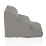 Scaletta per animali domestici PAWY STEP 3 grigia con due gradini e rivestimento antiscivolo di hjh LIVING