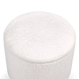 Rivestimento in tessuto bianco dello Sgabello imbottito Storiano S di hjh LIVING