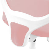 Dettagli del telaio in plastica bianca della scocca del sedile rosa della sedia per bambini KID ERGO di hjh OFFICE