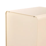 Angolo superiore posteriore della cassettiera con rotelle in metallo laccato beige COLOR PLUS I di hjh OFFICE