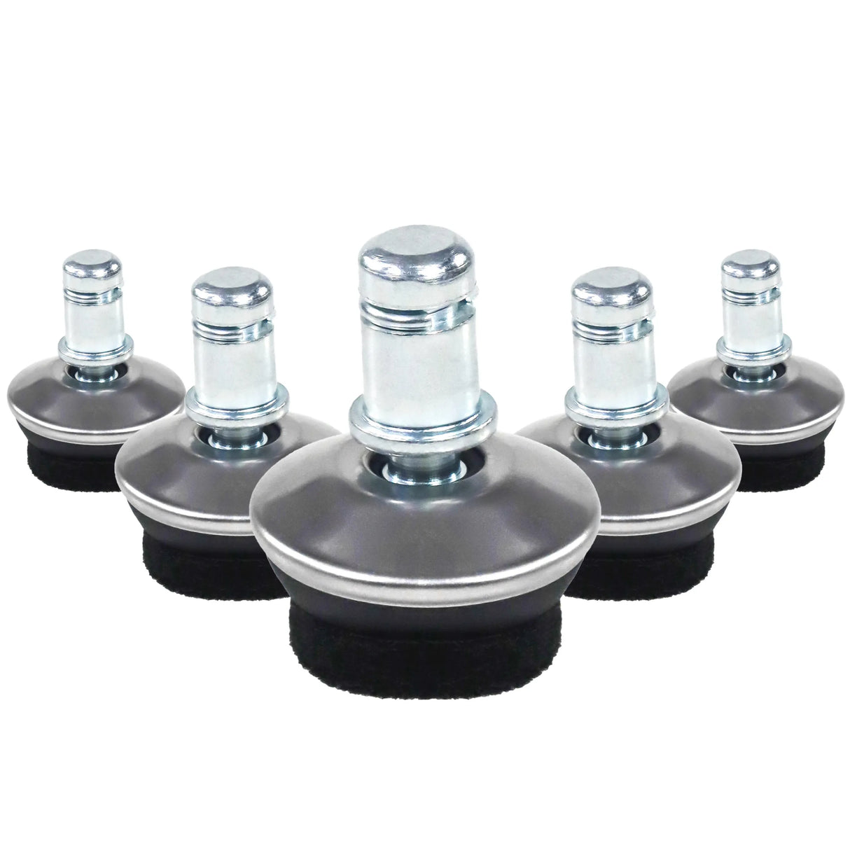 5 x STAND FZ | 11 mm | feltrini | pavimento duro - Piedini per sedie 