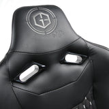 Goffratura e fori dello schienale della sedia da gaming GAMEBREAKER SX 04 in nero di hjh OFFICE