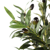 Foglie verdi e olive scure delle Piante artificiali OLIVE I di hjh OFFICE