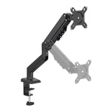 Supporto per monitor nero Ergomount GF1 con due bracci regolabili e fissaggio al tavolo di hjh OFFICE