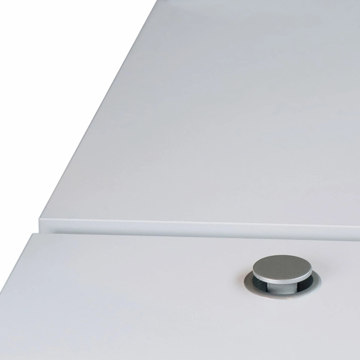 Silberfarbener Verschlussdeckel des Zubehörs ELDO601 aus Aluminium von hjh OFFICE PRO
