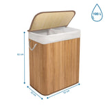 Disegno tecnico del Cesto per il bucato FALSTER XL B con 62 x 52 x 32 cm e capacità di 100 L di hjh LIVING