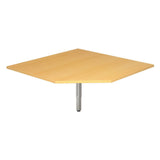 Piano trapezoidale in faggio della scrivania HT12 di hjh OFFICE PRO