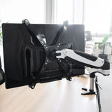 Retro con set di adattatori del Supporto per monitor VM-A4 in nero di hjh OFFICE