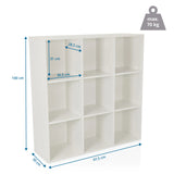 Disegno tecnico dello Scaffale BJORKE con 97,5 x 100 cm di hjh LIVING
