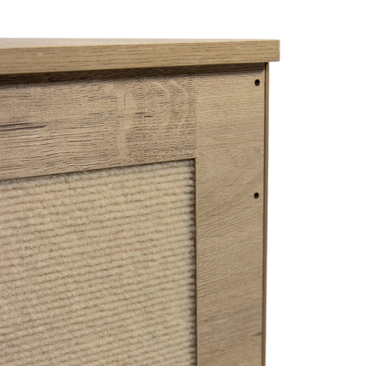 Giunto angolare in legno di quercia con parete interna strutturata della Cuccia per gatto KITTY PAWBOX 1 di hjh LIVING