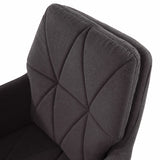 Imbottitura grigio scuro con impunture a rombi della Sedia Home Office SHAKE 350 di hjh OFFICE