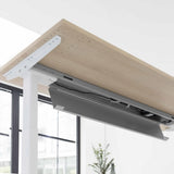 Sottostruttura e piastra di fissaggio della scrivania regolabile in altezza XBHM 16 SS in rovere rustico di hjh OFFICE PRO